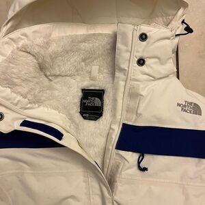 The North Face White and Purple Jacket